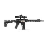 Novritsch M4 / AR15 Gun Glass Stand - Black - obrazek 4