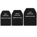 WST SAPI Ballistic Inserts Foam Replica (2 Pcs), Size M – Black