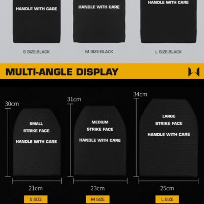 Alternative view of WST Foam Replica of SAPI Ballistic Inserts (2 pcs), Size S - Black