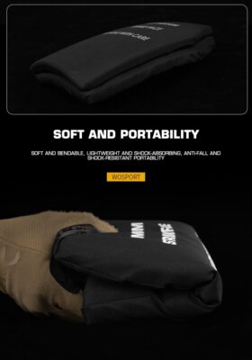 WST SAPI Ballistic Inserts Foam Replica (2 Pcs), Size S – Black - obrazek 4