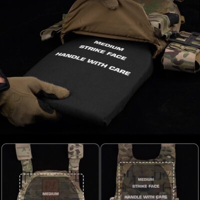 WST Foam Replica of SAPI Ballistic Inserts (2 pcs), Size S - Black WOSP219-S asgbox.pl