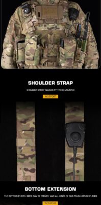 WST Split Tactical Chest Rig Alpha – MC - obrazek 4