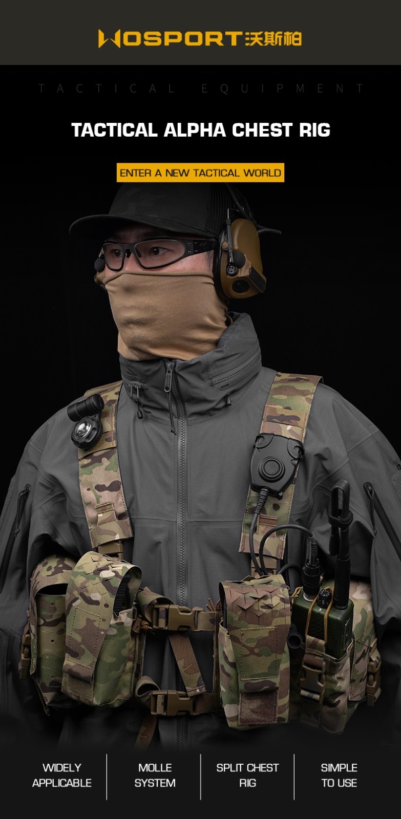 WST Split Tactical Chest Rig Alpha - Ranger Green OD-A-WOSP218-RG asgbox.pl WST Split Tactical Chest Rig Alpha - Ranger Green - obrazek 4