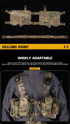 WST Split Tactical Chest Rig Alpha – Coyote - obrazek 3