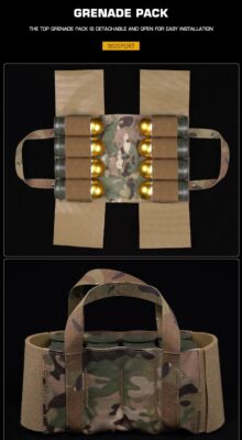 WST SCARAB Tactical MOLLE Back Panel – Coyote - obrazek 5