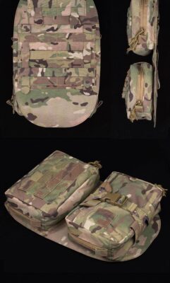 WST SCARAB Tactical MOLLE Back Panel – Black - obrazek 3