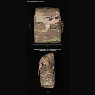 Alternative view of WST Multifunctional Molle Pouch GP with Zipper - Coyote