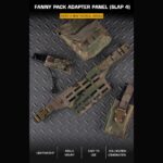 WST Fanny Pack MOLLE Adapter Panel, Small (4 Rows) – MC - obrazek 2
