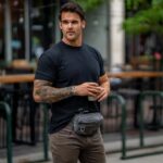 EBERLESTOCK BANDO BAG Concealed Carry Fanny / Hip Pack - Grey - obrazek 3