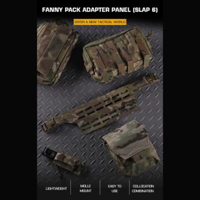 Alternative view of WST Fanny Pack Molle Adapter Panel , Large (6 Rows) - Ranger Green