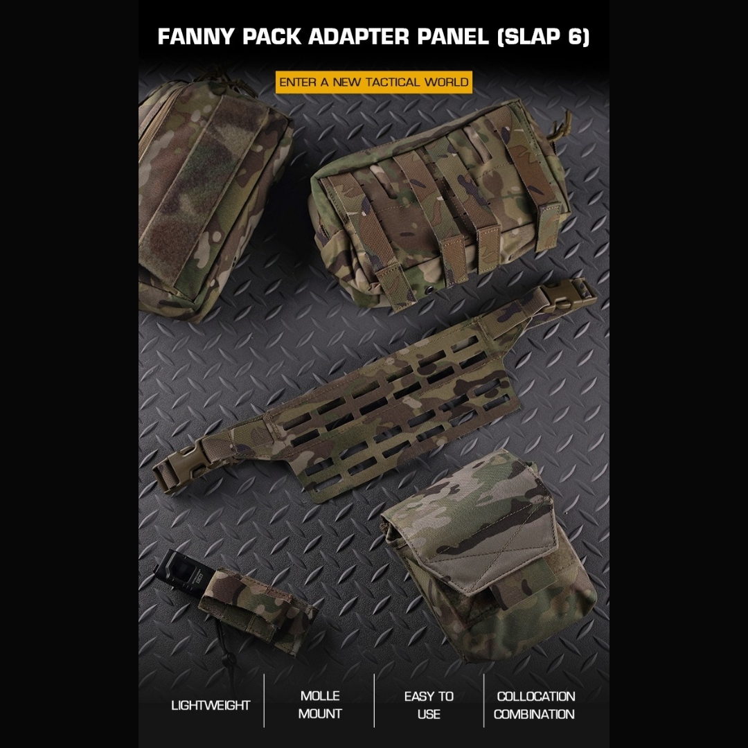 WST Fanny Pack Molle Adapter Panel , Large (6 Rows) - Ranger Green OD-A-WOSP198-RG asgbox.pl WST Fanny Pack Molle Adapter Panel , Large (6 Rows) - Ranger Green - obrazek 2