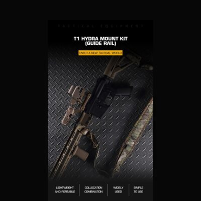 Alternative view of WST T1 HYDRA MOUNT, Low RIS / Guide rail - Black