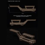 WST T1 HYDRA MOUNT, Low RIS / Guide rail – Black - obrazek 4