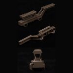 WST T1 HYDRA MOUNT, Low RIS / Guide Rail – Tan - obrazek 5