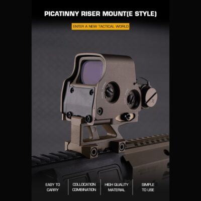 Alternative view of WST RIS Picatinny Riser Mount (E style) - Tan