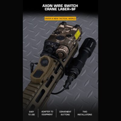 Alternative view of WST Dual Switch - AXON, CRANE PLUG and SF Connectors - Black
