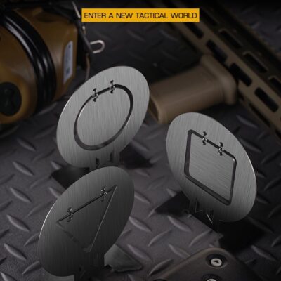 Alternative view of WST Set of Steel Targets 10 x 9 cm, 6 pcs - Silver