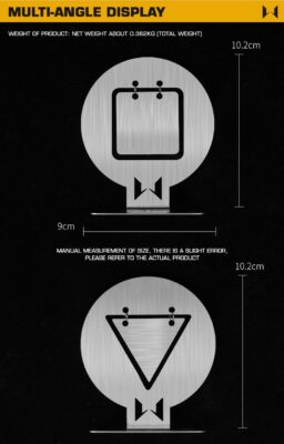 WST Set of Steel Targets 10 × 9 cm, 6 Pcs – Silver - obrazek 3