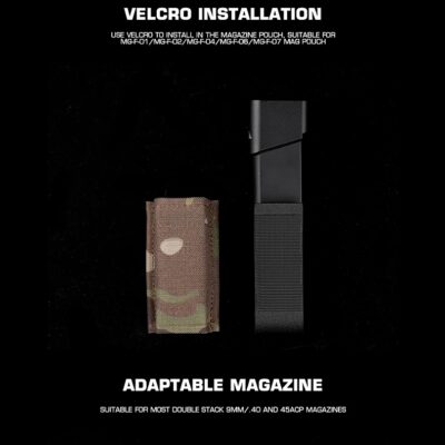 Alternative view of WST Kydex Insert for 9 mm Pistol Magazine Pouch - Black