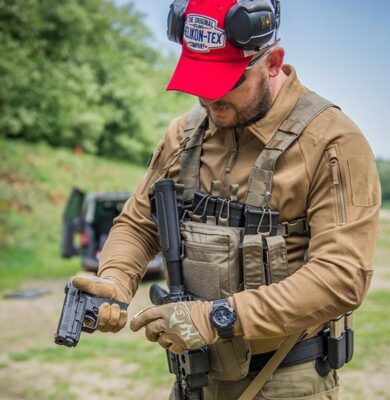 HELIKON Range Tactical Gloves - Coyote/Adaptive Green - obrazek 2