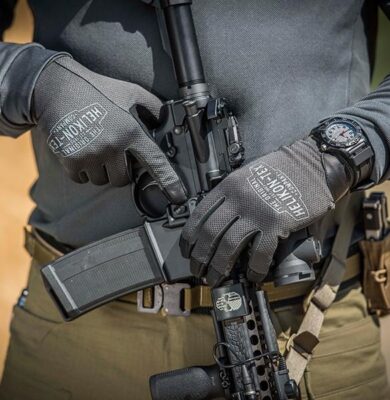 HELIKON RANGEMAN Shooting Gloves - Grey/Black - obrazek 4