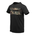 HELIKON 16/203 COMBO T-shirt  – Black / US Woodland