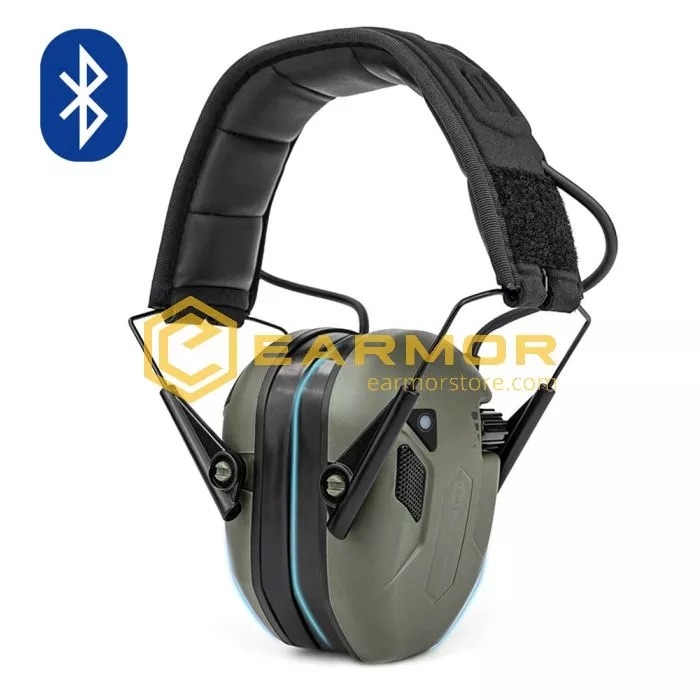 EARMOR M300T Bluetooth Electronic Hearing Protector - Foliage Green OD-A-M300T-FG asgbox.pl EARMOR M300T Bluetooth Electronic Hearing Protector - Foliage Green