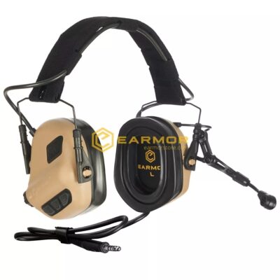 EARMOR M32 PLUS Electronic Tactical Headset - Tan