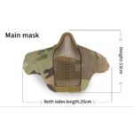 WST Kids / Women's MINI Protective Face Steel Mesh Mask – Ranger Green - obrazek 4