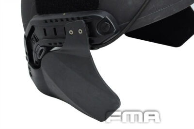 FMA Side Cover Ear Protectors for ARC Helmet Rail (FAST / MICH) - Black - obrazek 2