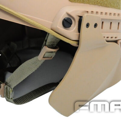 Alternative view of FMA Side Cover Ear Protectors for ARC Helmet Rail (FAST / MICH) - Tan