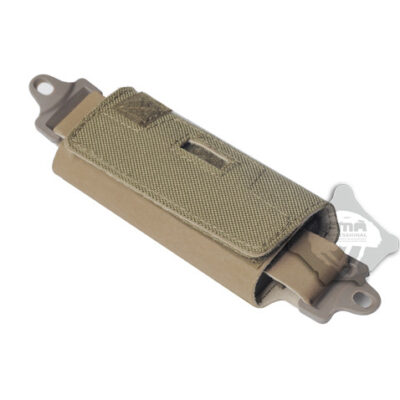 FMA Helmet Balancing Rear Pouch with Weight Blocks - Tan