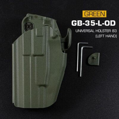 WST Universal Belt Holster GB35 for Full Size Pistols, Left Hand - Green
