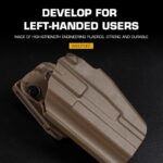 WST GB-35 Full Size Universal Holster, Left Hand – Black - obrazek 2