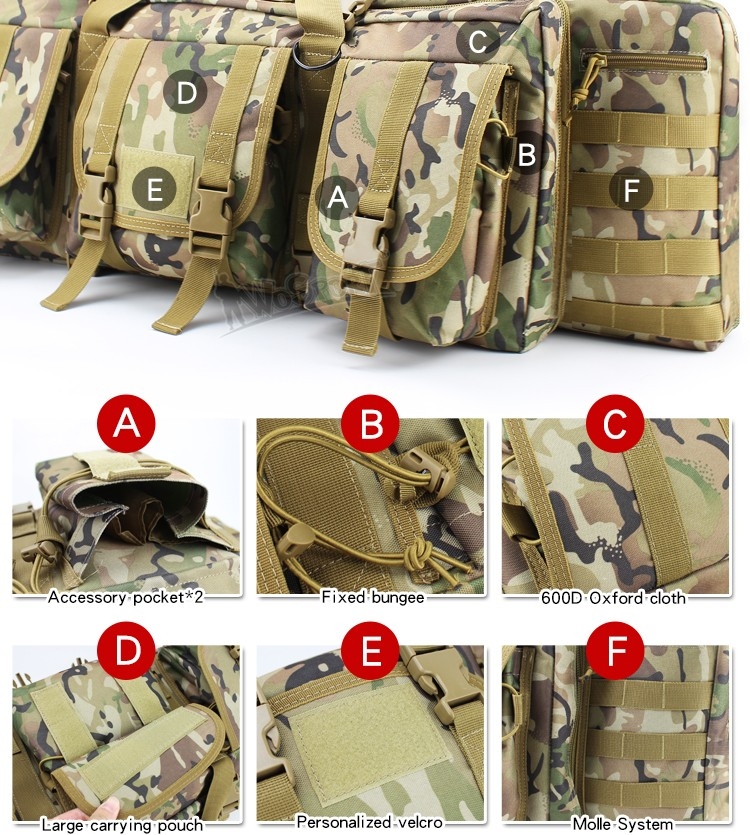 WST Transport Bag for 2 Weapons, 107 cm - Tan OD-A-WOSP134-TAN asgbox.pl WST Transport Bag for 2 Weapons, 107 cm - Tan - obrazek 3