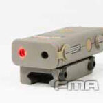 FMA PRO-LAS-PEQ10 Box (Led Flashlight, Red Laser), Nylon - Tan - obrazek 2