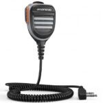 External Speaker with Mic for Baofeng Radios, Kenwood 2-pin - Gray