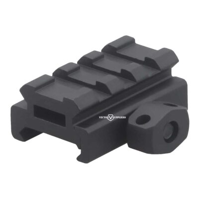 VO 0.5" Picatinny Riser Rail Mount (1.27 cm), Short - Black