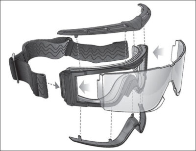 Bolle X810 Tactical Goggles - Black - obrazek 2