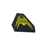 ANAREUS 3D PVC DIAMOND Patch (50 mm) – Black / Yellow - obrazek 2