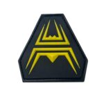 ANAREUS 3D PVC DIAMOND Patch (50 mm) – Black / Yellow