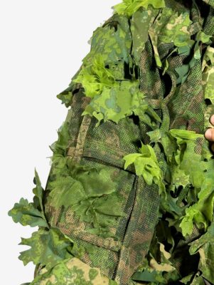 KMCS Cloak with Leaf Strips - Green - obrazek 5