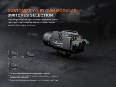 FENIX GL23R TACTICAL LIGHT WITH Green LASER SIGHT - obrazek 5