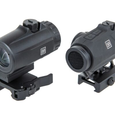 SA EDGE(TM) Maverick-IV Red Dot Sight  and 3x Magnifier Kit - Black