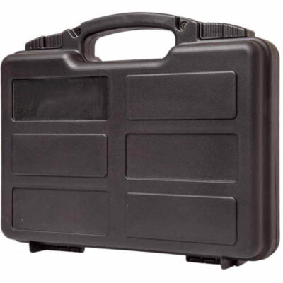S a T Hard Pistol Case, 31x24.9x8 cm (Wave) - Black