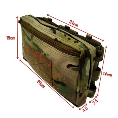 Alternative view of WAS Triple Snap MAG Molle Utility Pouch (AR15 / AK) - Ranger Green
