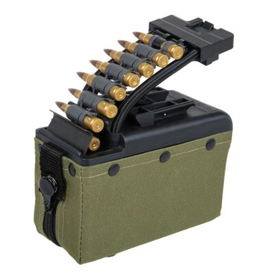 A a K Magazine for T8 SP MK46 / M249 with Dummy Rounds, 2000 BBs - Green