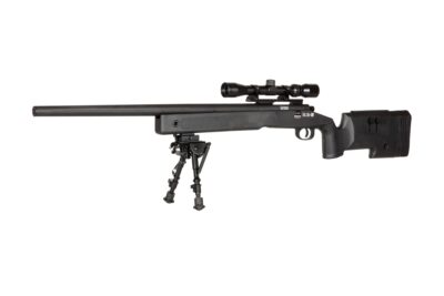 SA M40A3 High Velocity (SA-S02 CORE(TM)) Sniper Rifle with Accessories - Black - obrazek 2