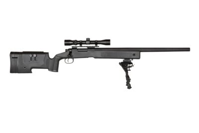 SA M40A3 High Velocity (SA-S02 CORE(TM)) Sniper Rifle with Accessories - Black - obrazek 4