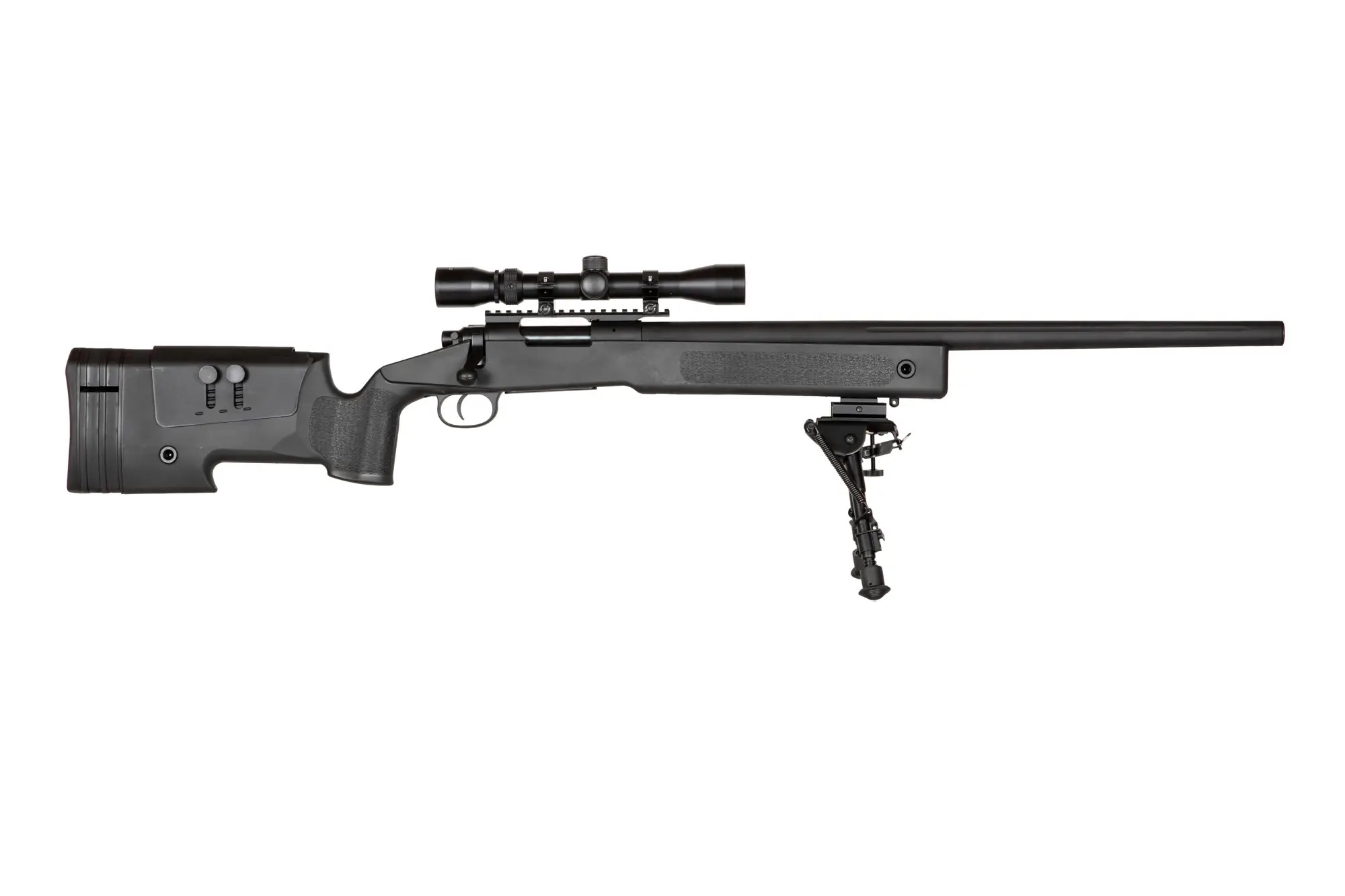SA M40A3 High Velocity (SA-S02 CORE(TM)) Sniper Rifle with Accessories - Black OD-A-SPARMS283-BK asgbox.pl SA M40A3 High Velocity (SA-S02 CORE(TM)) Sniper Rifle with Accessories - Black - obrazek 4